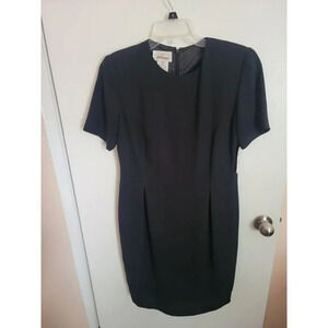 Worthington Sheath Dress Womens Size 10P Black Lined Office Academia Funeral NWT